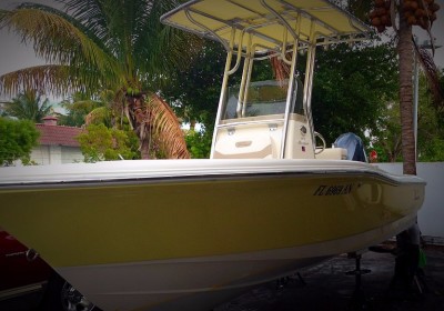 Boat exterior repair of delray beach. Boat Painting.