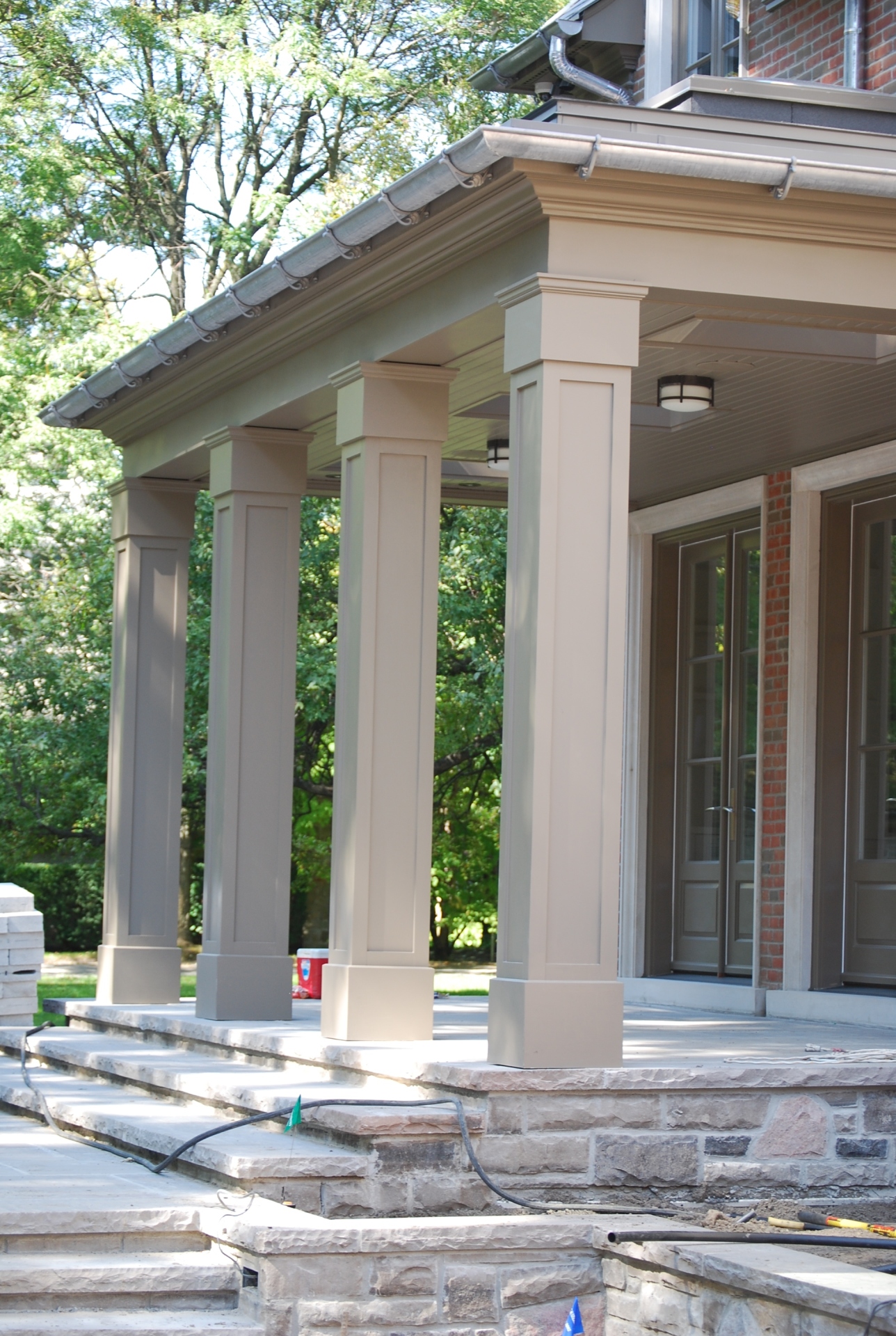 column, porch, exterior carpentry, exterior trim, royal exterior fine carpentry, toronto