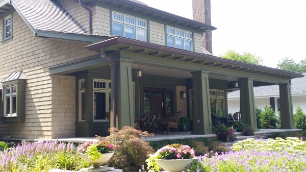 tapered columns, columns, porch, veranda, cornice molding, porch ceiling, exterior trim, exterior carpentry, exterior wood work, toronto homes, window trim, roof dormers, cornice moulding