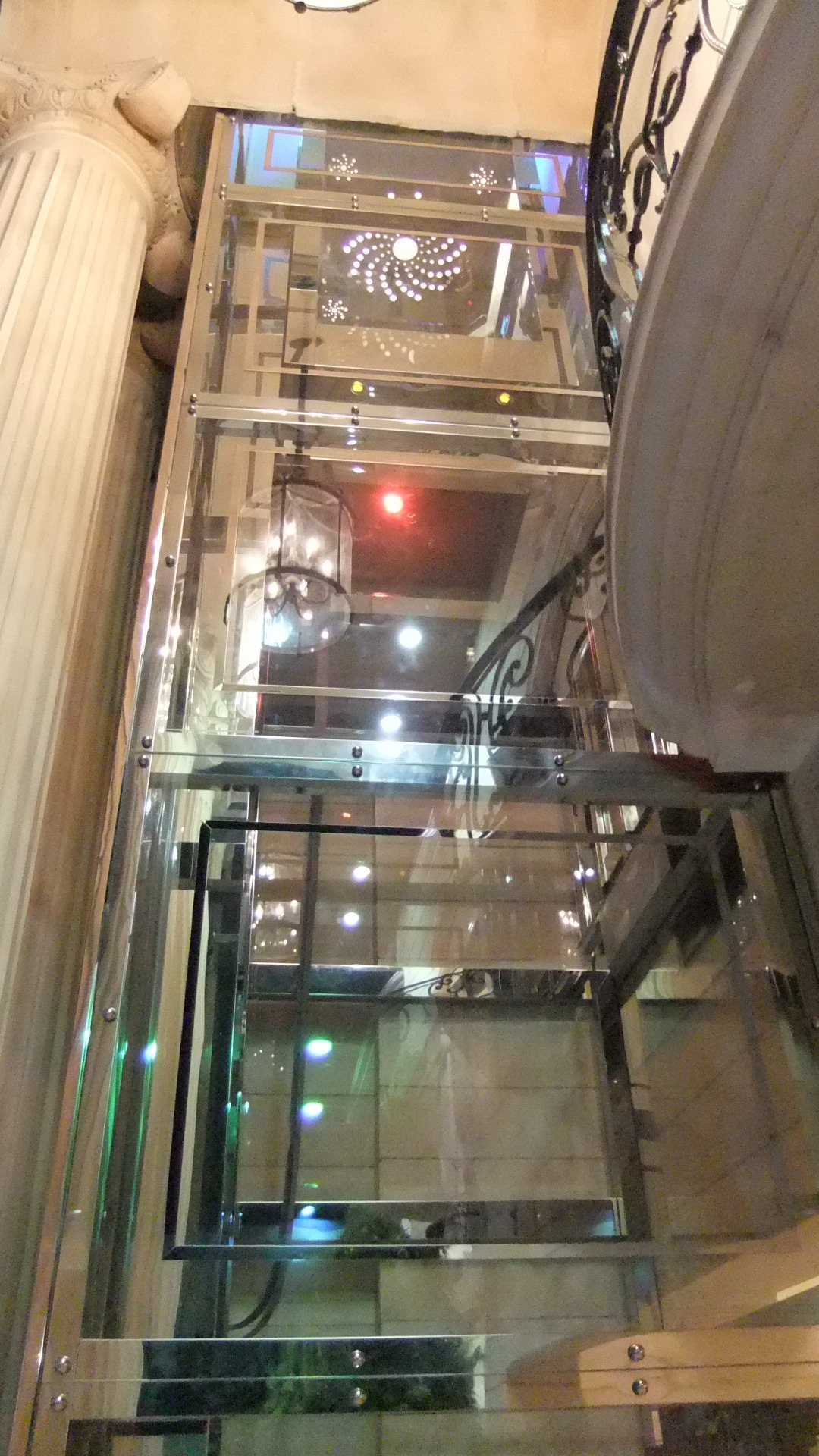 Full glass elevator