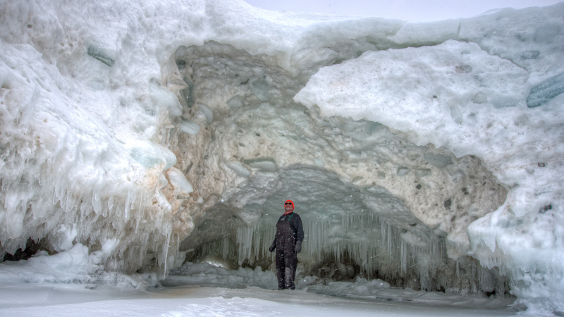 Ice Formations on Lake Michigan