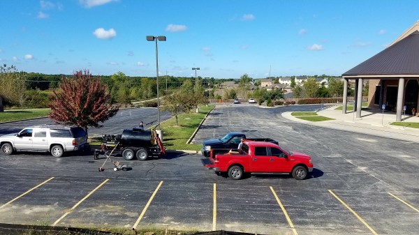 Another church parking lot in Central Missouri.