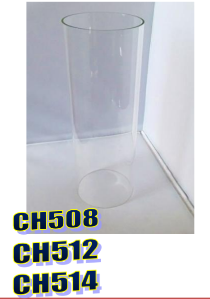 CYLINDER CLEAR GLASS HOLDER (Opened on Both Sides-NO BASE)