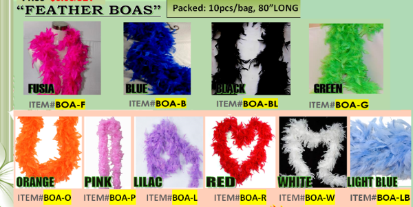 COLOR PARTY BOAS