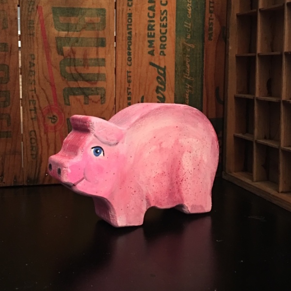 pig, woodentoys, toys, paintedtoys,