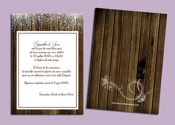 faire part, announcement, wedding, mariage