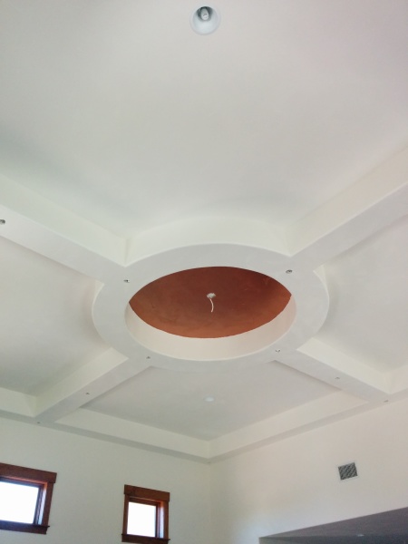 Entertainment room ceiling