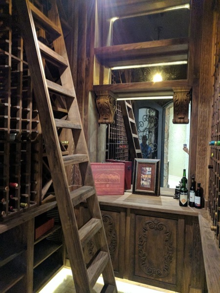 wine room after