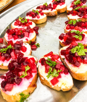 Roasted Beet Bruschetta