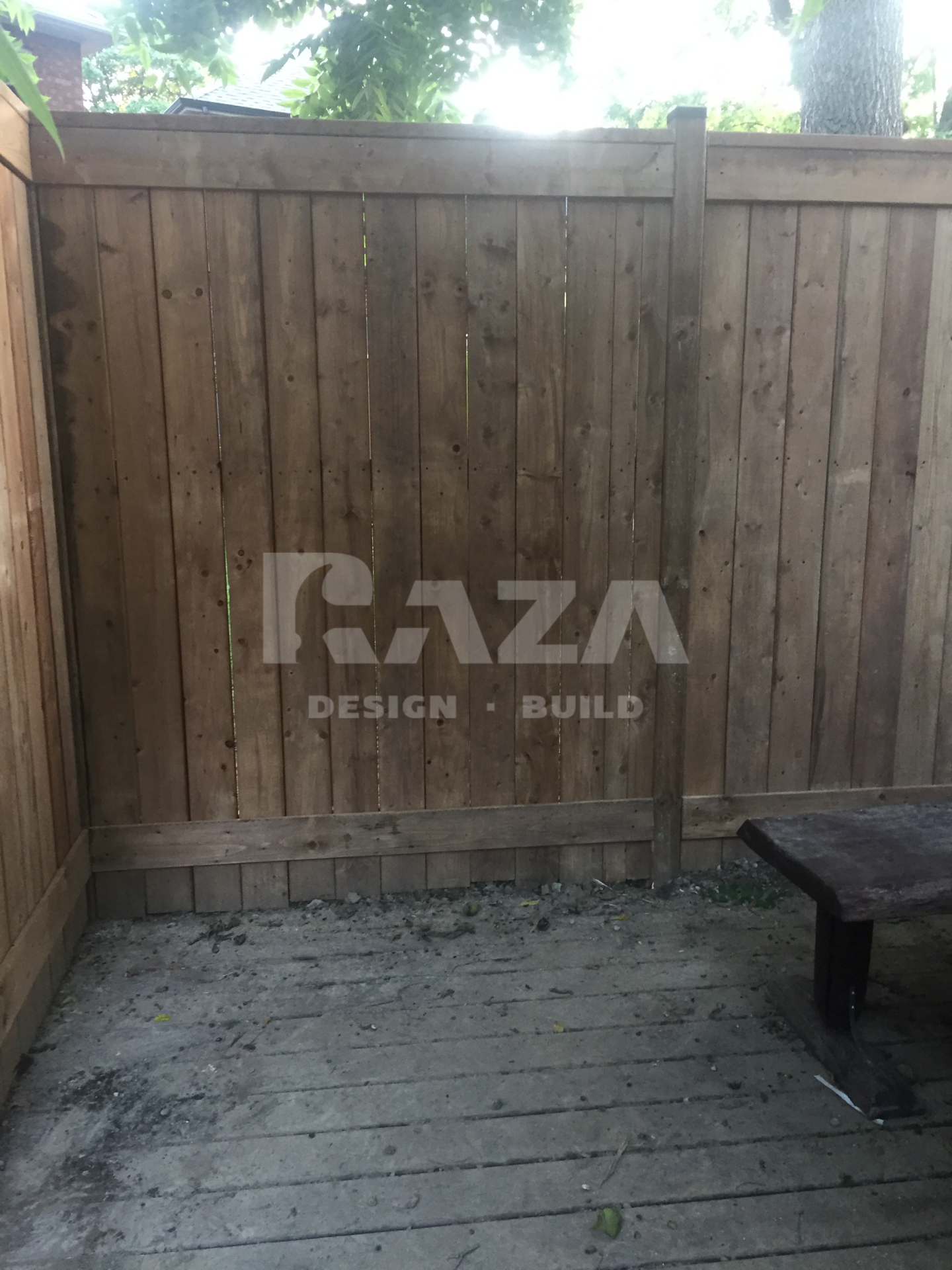 Brown pressure treated 6.6" fence