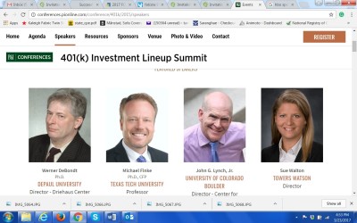 P&I's 401(k) Investment Lineup Summit - San Francisco, Dallas, Chicago & NYC - 2015