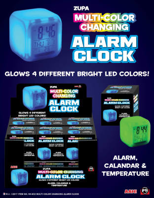 Zupa Multi-Color Changing Alarm Clock