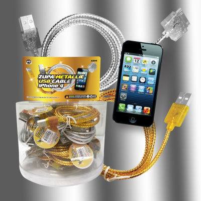 Zupa Metallic USB Cable iPhone 4