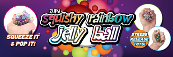 Zupa Squishy Rainbow Jelly Ball