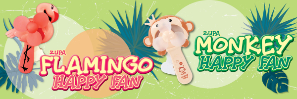 Zupa Flamingo & Monkey Happy Fans