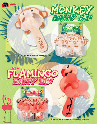 Zupa Monkey & Flamingo Happy Fans