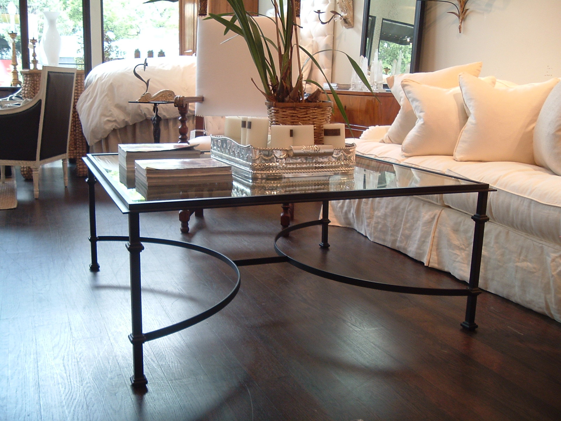 half moon coffee table