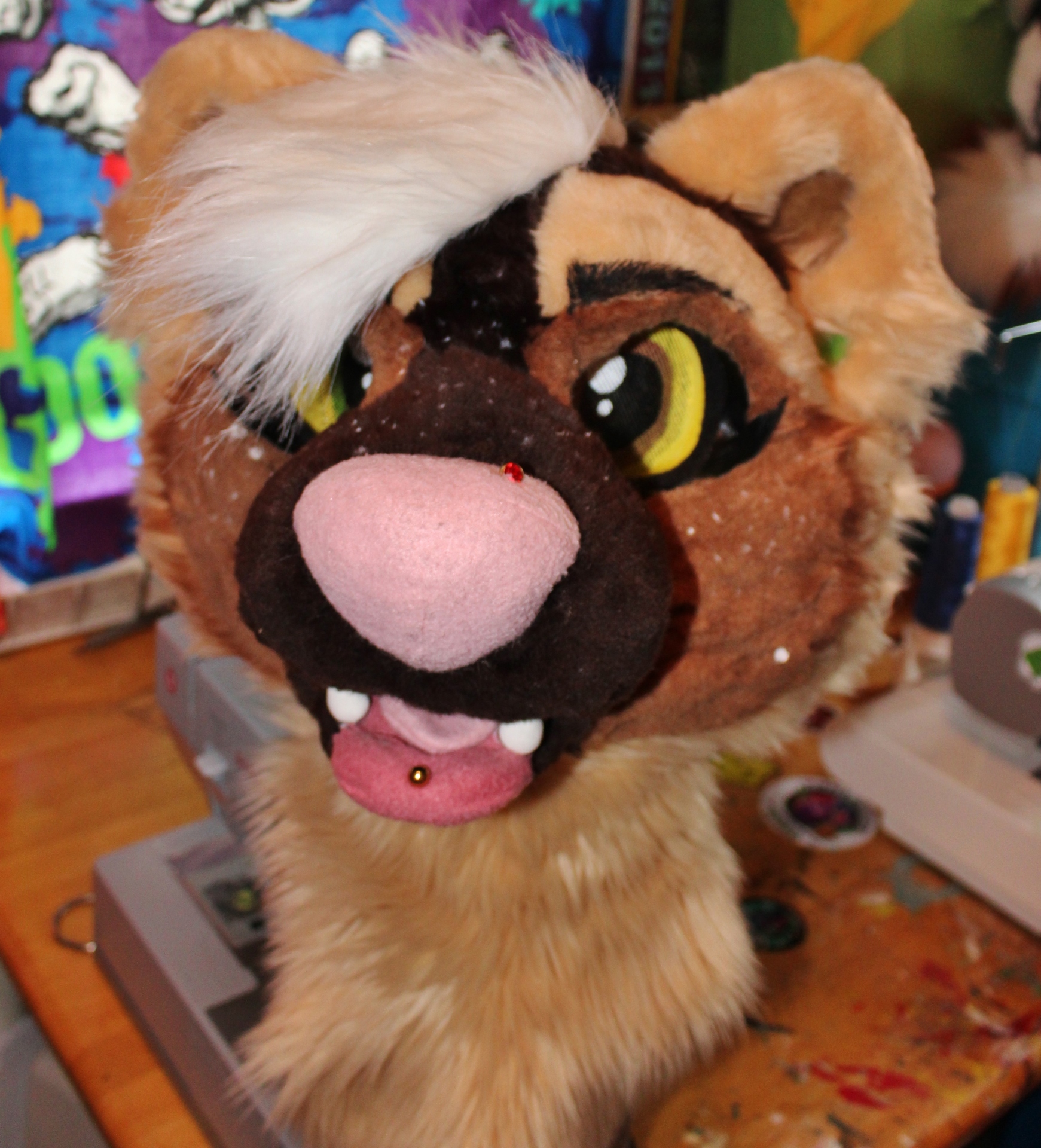 not sure if my fursuit head is ready for furring yet : r/FursuitMaking