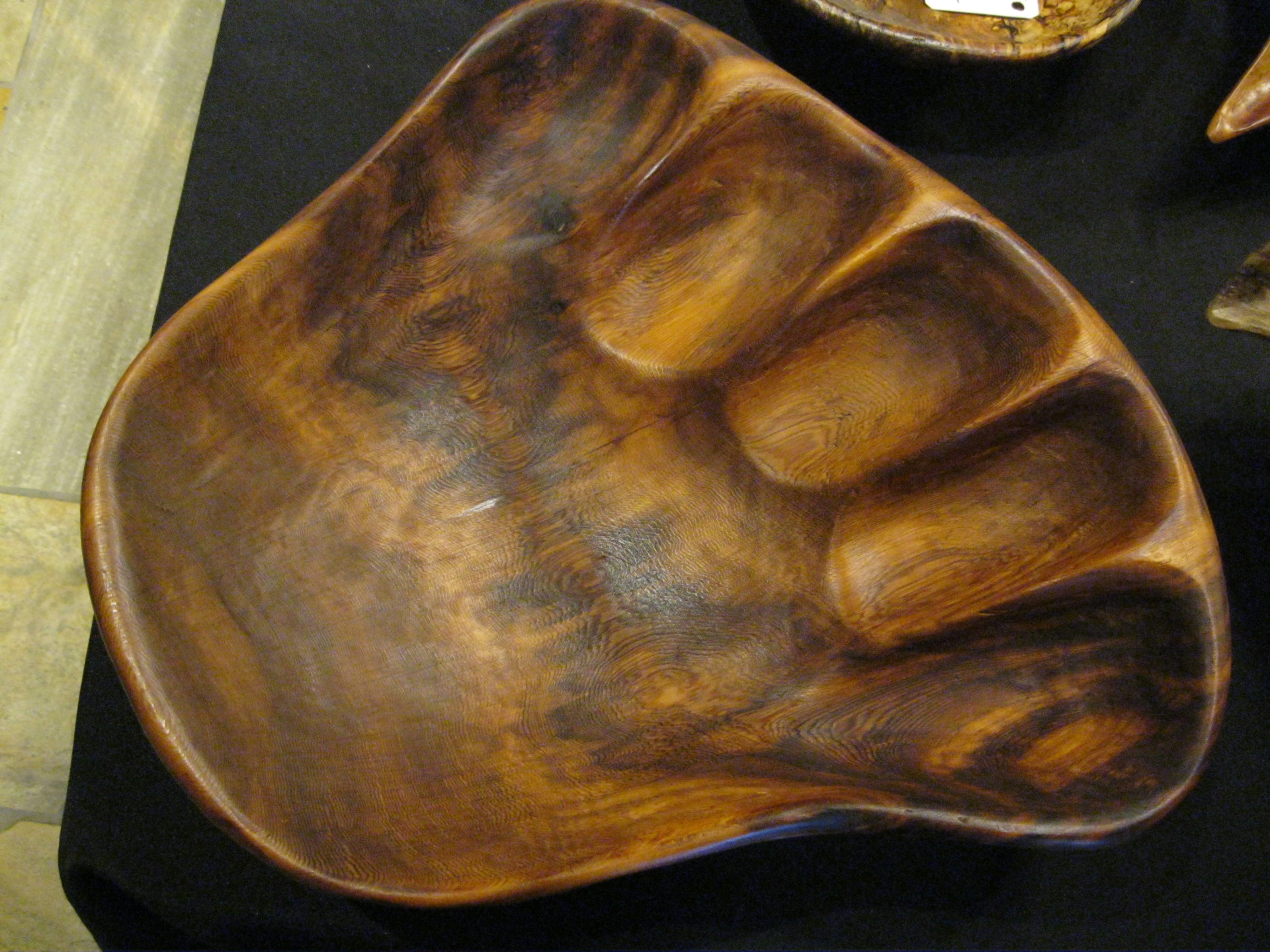 Old-growth Western red cedar bear paw bowl