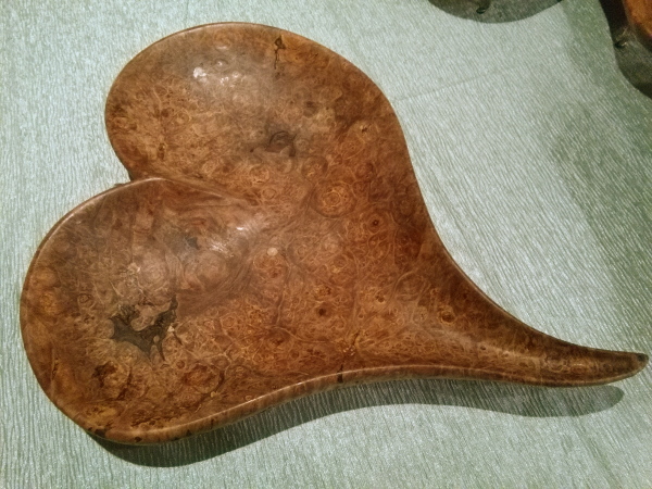 Maple burl-fest heart bowl