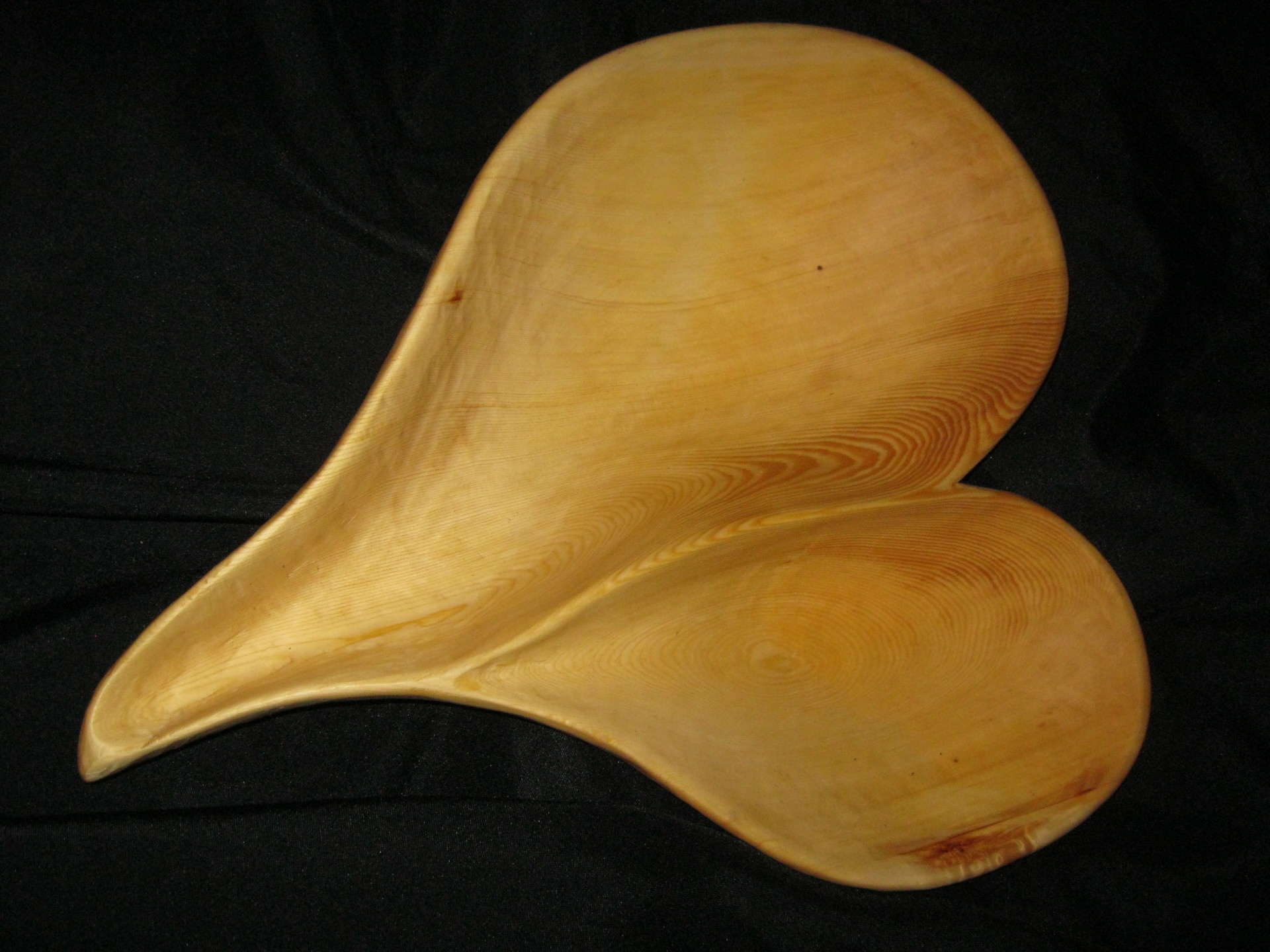 Yellow cedar heart bowl