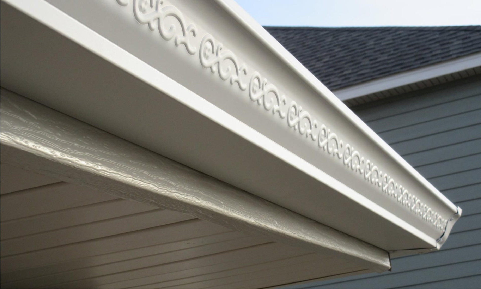 Embossed gutters