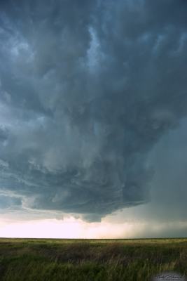 Vertical supercell structure seen in southeastern Colorado.