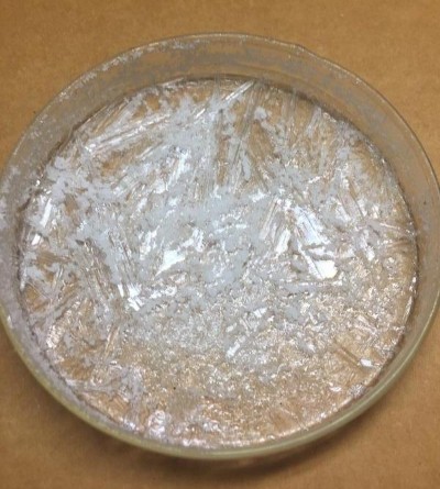 White Gold Crystal to be pulverized and turned into White Powder Gold