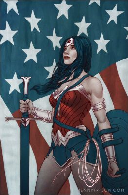 Avail. 5/13 12PM EST: Jenny Frison / Wonder Woman Visit Puerto Rico  Benefit Print (JSA Certified)