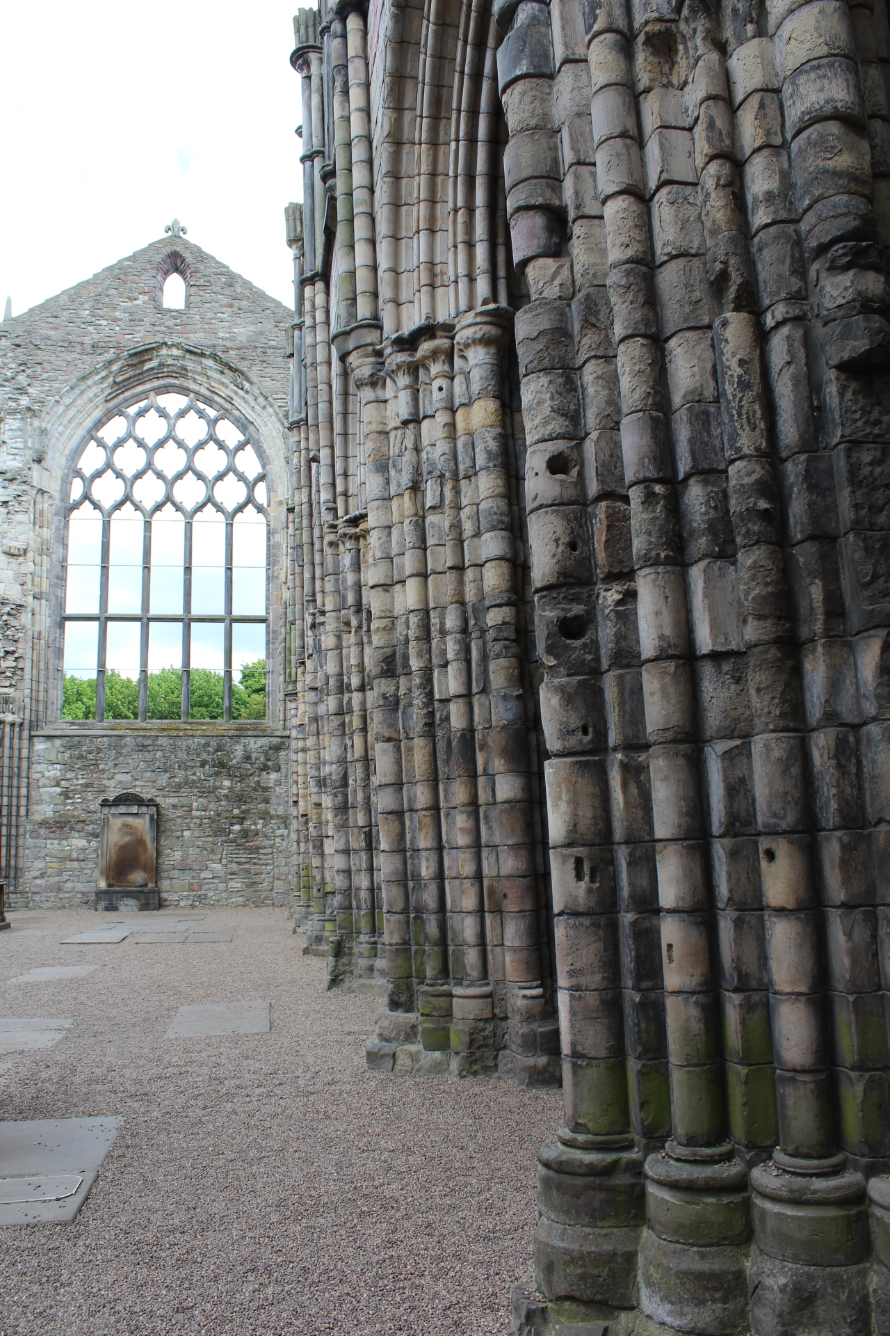 The ruins of Holyrood Abbey.   