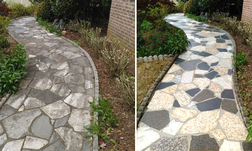 Granite Walkway Revitalized