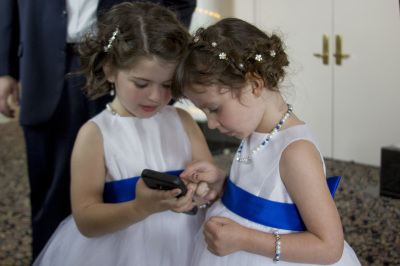 wedding, flower girls
