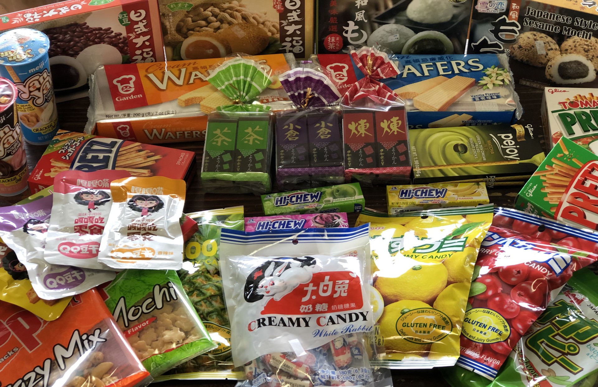 Snacks, candy, and other international products at NoCo International Groceries