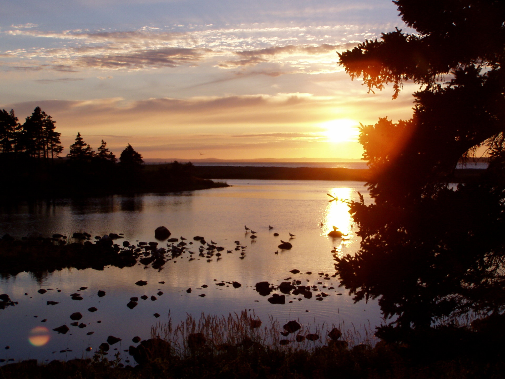 Sunset on the NorWest Gander River