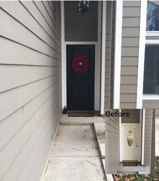 front door installation, door replacement, front door upgrade