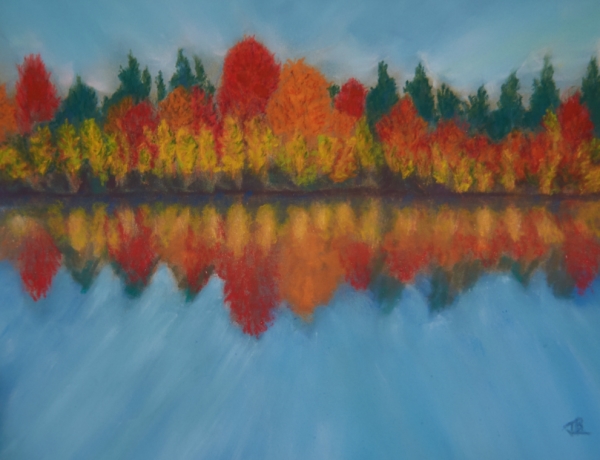 Bright Autumn - 20 x 24 inches, framed