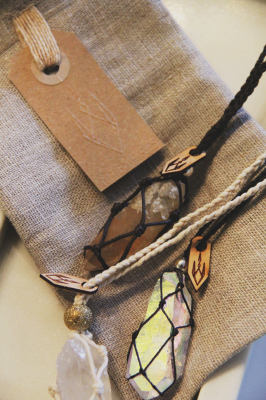 Talisman Necklaces & Linen pouch