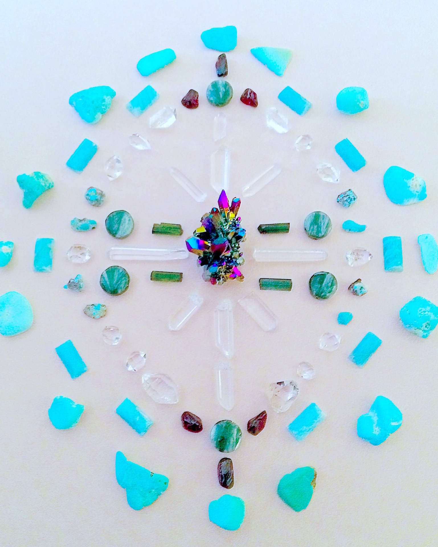 Crystal Grid dedicated for Happiness