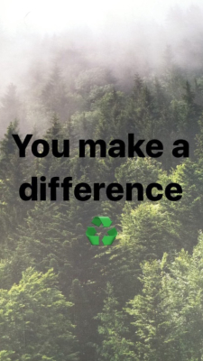 You make a difference - You made a difference