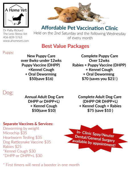 pets at home vets vaccination prices