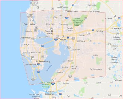 Hillsborough County Map (Florida)