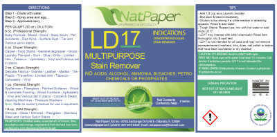 LD 17. LIQUID STAIN REMOVER