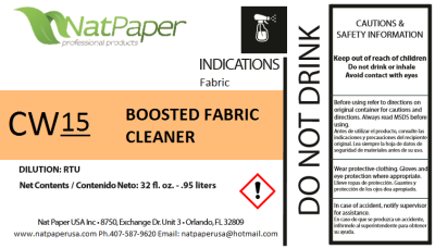 CW 15. BOOSTED FABRIC CLEANER