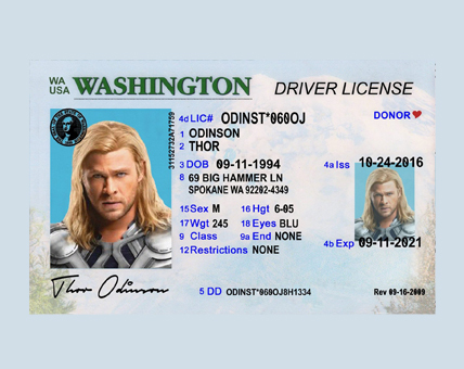 Washington Driver License