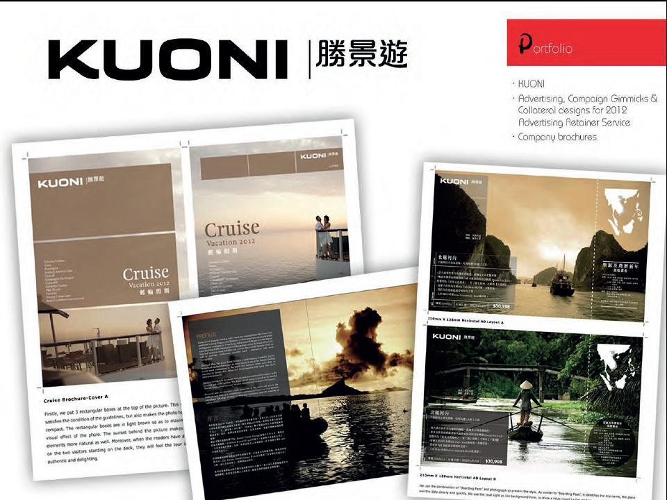 Design agency for Kuoni Travel Company in Hong Kong