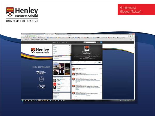 Social media, blogging, SEO and SEM for Henley Business School in Hong Kong and Asia