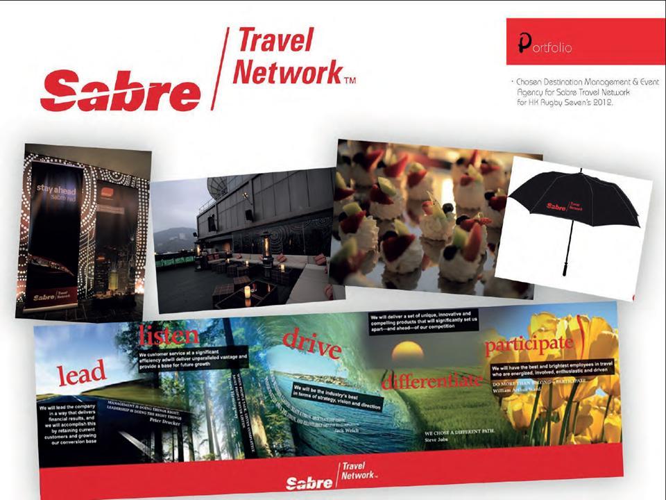 Design and event management for Sabre Travel Network in Hong Kong