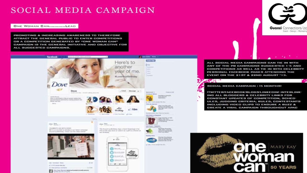 Social media and PR campaign for Mary Kay event