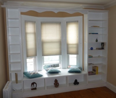 Window Seat & Book Shelf