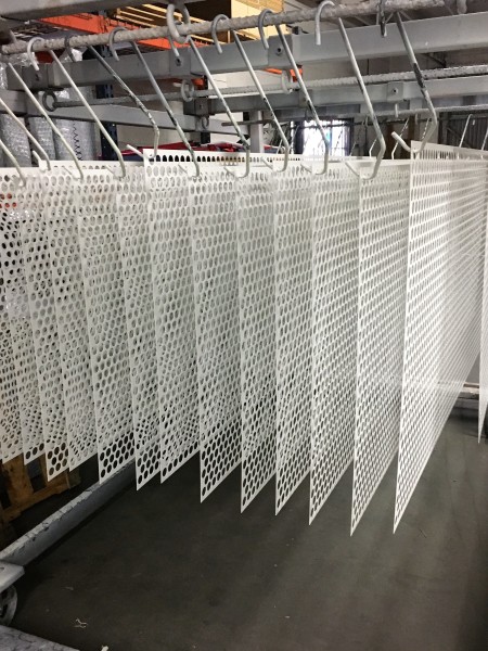 Mass quantities of perforated sheet metal